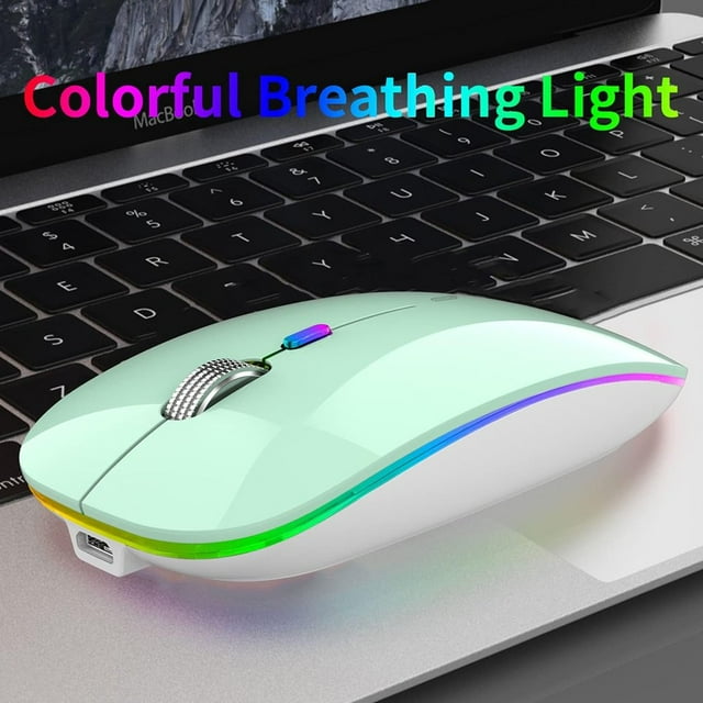 Bluetooth Rechargeable wireless Mouse for MacBook pro MacBook Air Mac Laptop Chromebook Windows Notebook MacBook HP PC DELL
