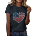 thumbnail image 7 of Goodtrade8 Summer T Shirts for Women Short Sleeve Red White and Blue Pullover July 4th American , Casual Crew Neck Independence Day Graphic Womens Tops Fashion, 7 of 7