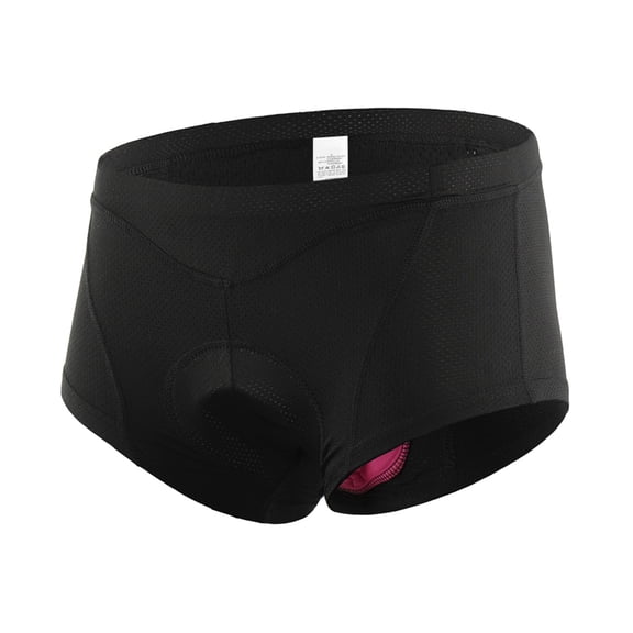 Thalyn women bike shorts Women Bike Underwear 3D Gel Padded Briefs Lightweight Breathable Wicking Comfortable Cycling Shorts for Road Biking Black White S M