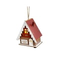 thumbnail image 4 of Cabaña de madera luminosa de Navidad, construcción robusta coleccionable, regalo de Navidad. Estilo A, 4 of 9