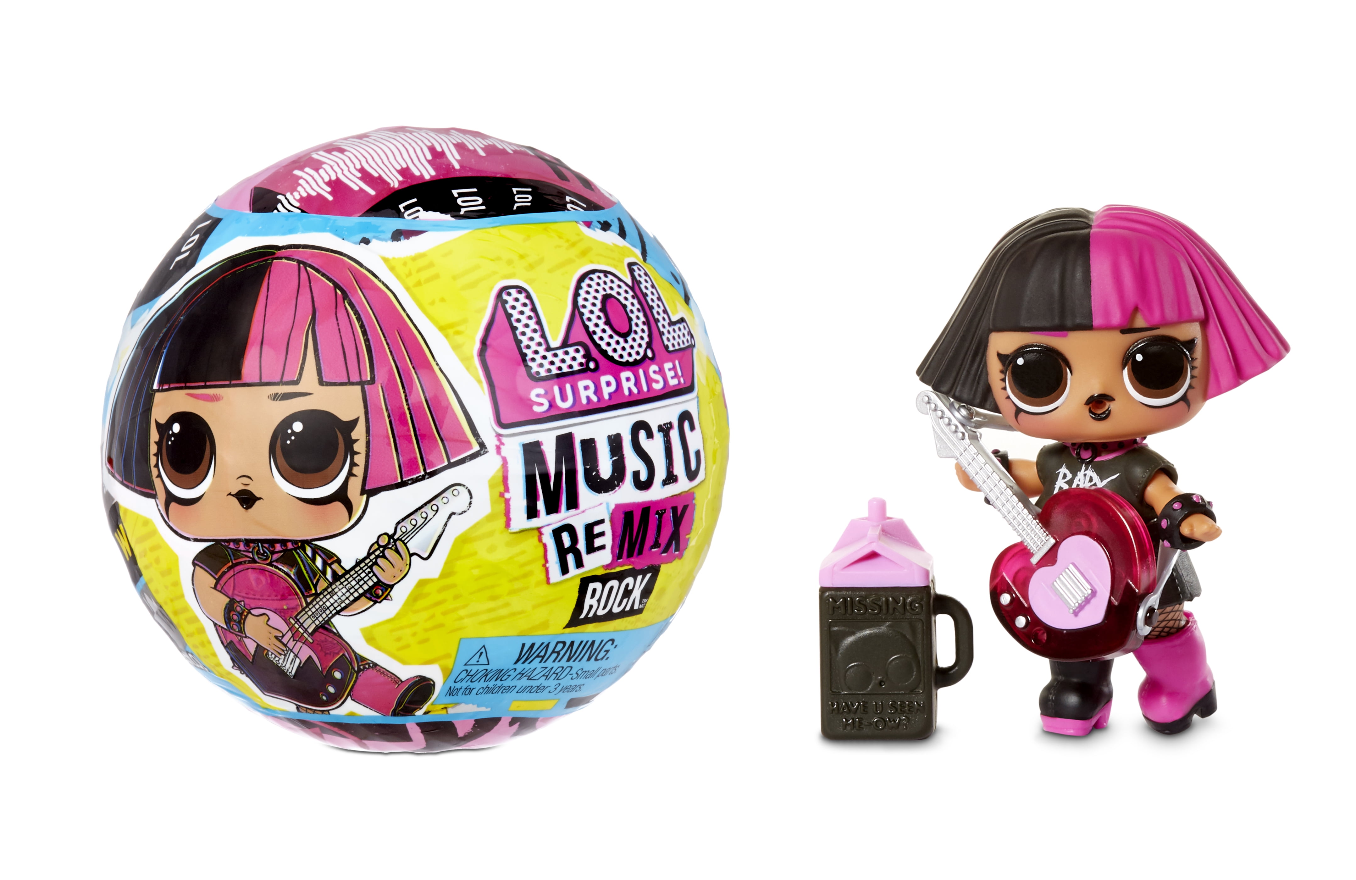  Surprise! Remix Rock Doll Playset, 7 Pieces 