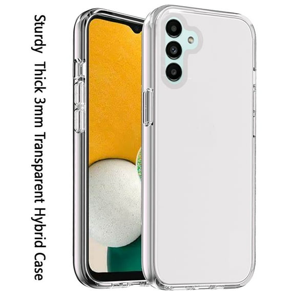 For Samsung Galaxy A04s /A04E Transparent Shock Absorption Thick TPU Rubber Gel Soft Ultra Thick 3mm Hybrid Slim Back Cover ,Xpm Phone Case [ Clear ]