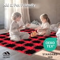 thumbnail image 4 of ODIKA 4'x6' Machine Washable Non-Slip Area Rug, Classic Buffalo Check With Vintage Festive Charm High Traffic Rug, Red, 652205, 4 of 5