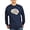 Navy, variant on CafePress - Quilter's Brain Long Sleeve T Shirt - Long Sleeve Dark T-Shirt