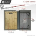 thumbnail image 4 of Stylish Undermount 25" Graphite Black Single Bowl Workstation Kitchen Sink with 4 accs S-612WN, 4 of 17
