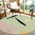 thumbnail image 4 of 11X11 Wool Rug, Green Color, Bed, Living room, Round Carpet, Geometric Carpet, Tufted Rugs, 4 of 7