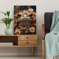 thumbnail image 5 of Qisvanset Framed Canvas Wall Art 12x16 Inch Floral Frog Illustration Home Warming Gift Art, 5 of 5