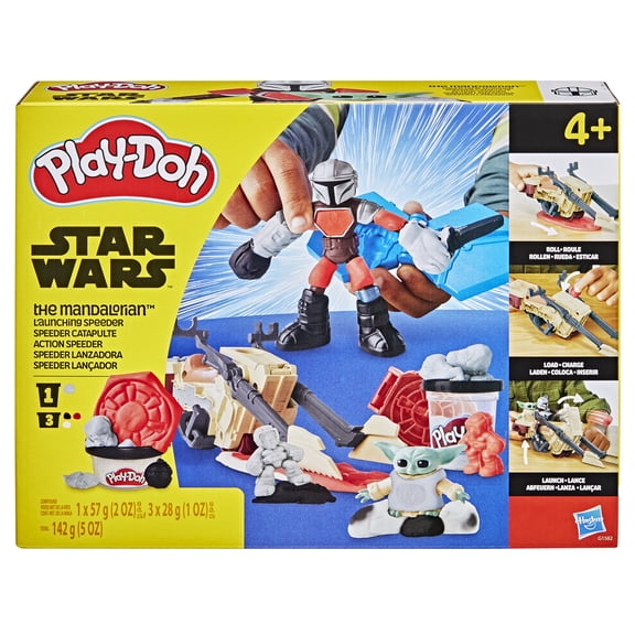 Play-Doh Star Wars: The Mandalorian Launching Speeder Toy for Boys & Girls, Ages 4 