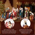thumbnail image 4 of KUETH Indoor Nativity Set Christmas Nativity Scene Holiday Family Gift Religious Decorations 13 Pieces 9.8 inch, 4 of 6