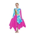 thumbnail image 4 of Kids Girls Church Dance Dress Metallic Worship Lyrical Liturgical Praise, 4 of 7