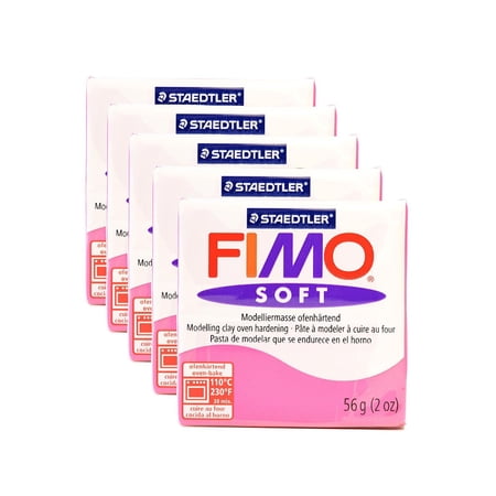 Soft Polymer Clay raspberry, 2 oz. (pack of 5)