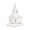 Small Church-White, variant on Sungmor Cast Iron Candle Lantern, Painted Finish, Tealight Candles, Country Style Decor