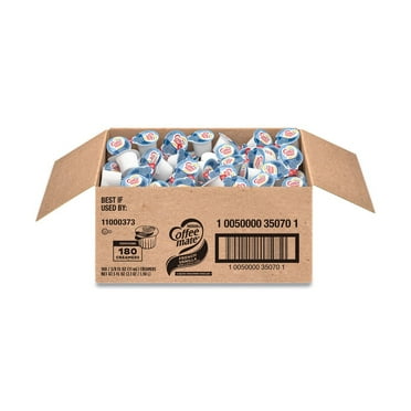 Coffee-Mate 11000373 0.38 oz Liquid Coffee Creamer Mini Cups - French Vanilla (180/Carton)