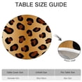 thumbnail image 6 of Gold and Brown Of Leopard Print Round Fitted Tablecloth with Elastic Edge,Dining Table Cover Waterproof,Outdoor Round Tablecloth for Camping,Dining,Indoor and Outdoor, 6 of 7