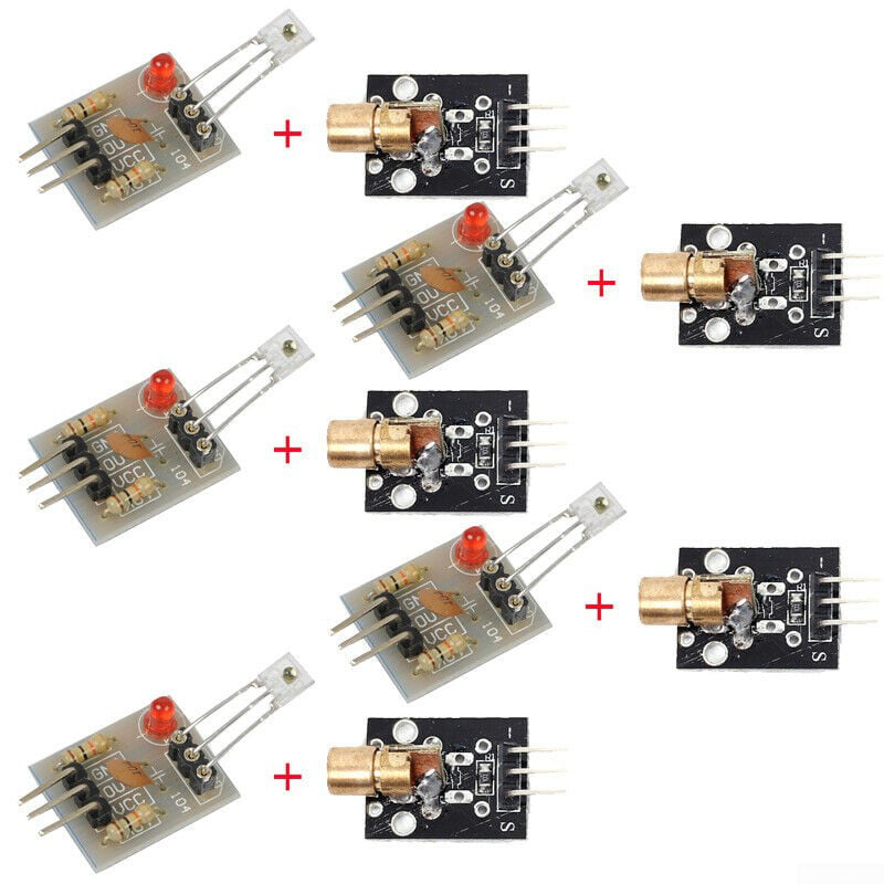 5PCS 5V Sensor Module Board For Arduino AVR PIC KY-008 Laser Transmitter W87 