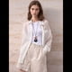 thumbnail image 5 of Camisas de Larga con Botones para Mujer, Blusas Informales de de Ramio con Cuello y Corte Holgado. L, 5 of 10