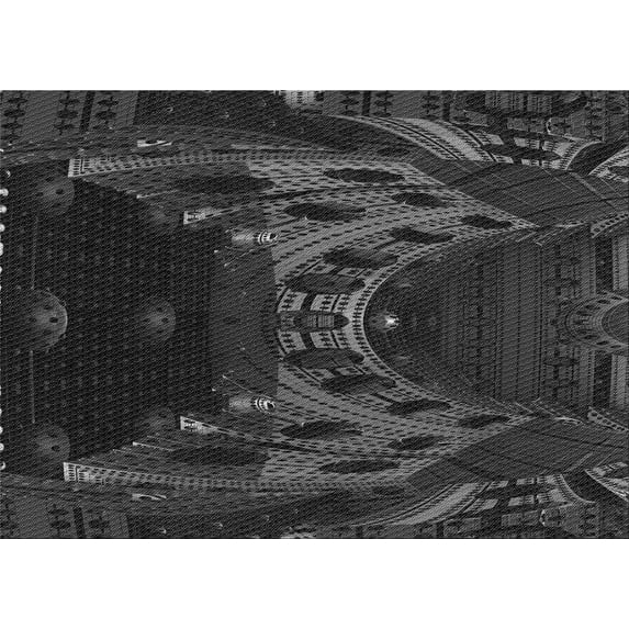 Ahgly Company Machine Washable Indoor Rectangle Transitional Carbon Gray Area Rugs, 5' x 8'
