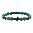 thumbnail image 4 of Birdeem Natural Stone Black Elastic Thread Bracelet Natural Stone Black Elastic Thread Bracelet, 4 of 5