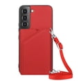 thumbnail image 5 of ELEHOLD Crossbody Wallet Case for Samsung Galaxy S24 Plus,Flip Back Card Slots Kickstand PU Leather Shockproof Purse Case with Adjustable Crossbody Shoulder Strap,Red, 5 of 7