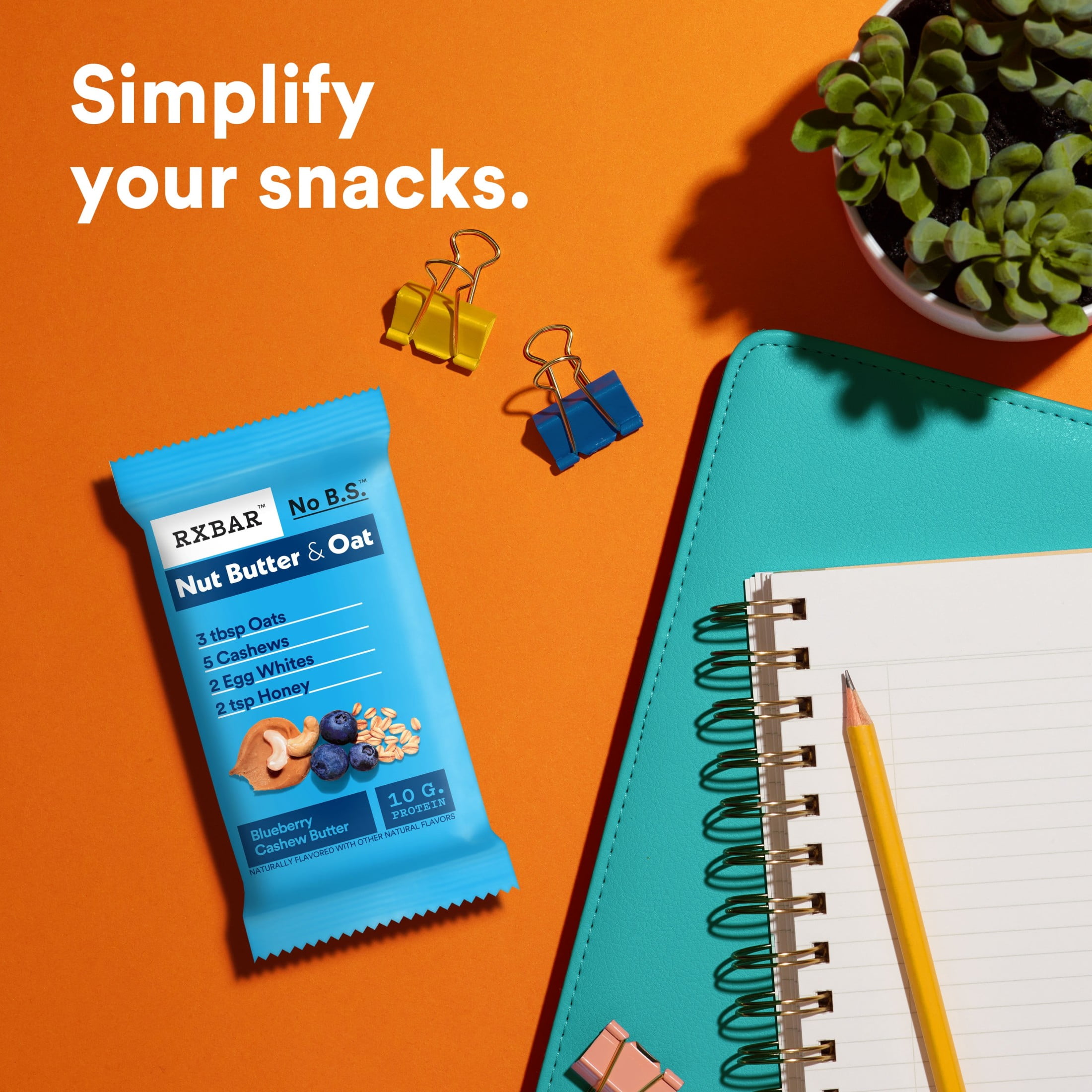 (3 pack) RXBAR Nut Butter and Oat, Blueberry Cashew Butter Gluten-Free Protein Bars, 5 Count