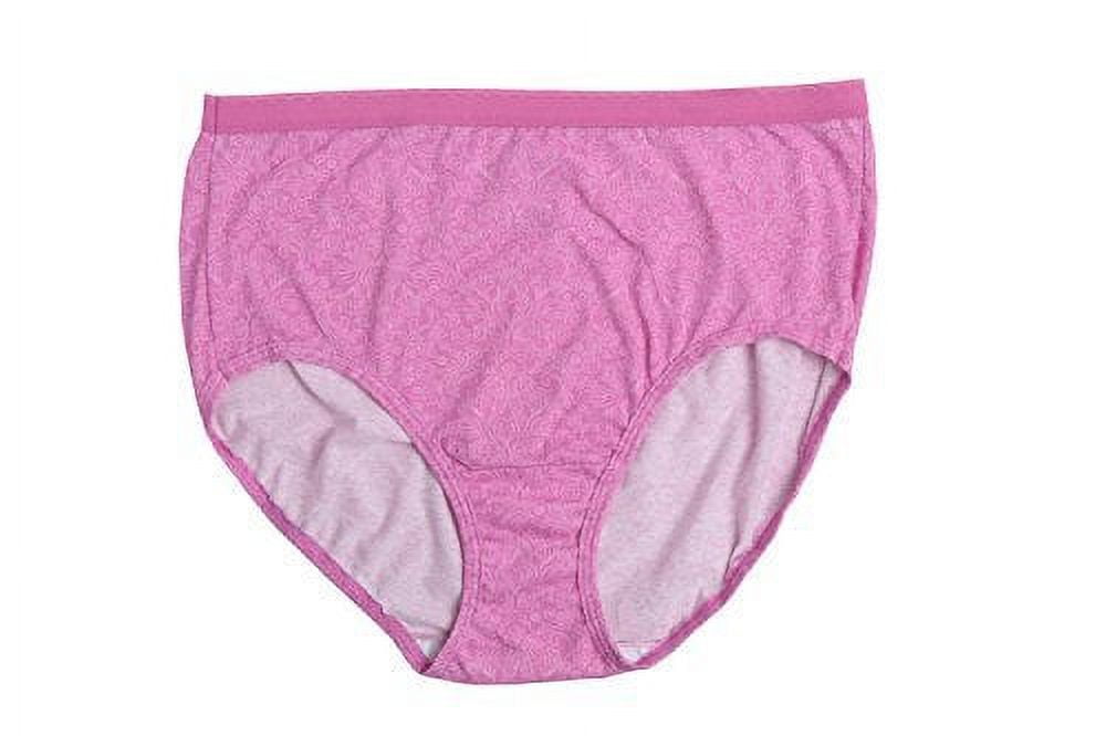 Fruit of the Loom Women's 10 Pack Cotton Brief Plus Size Panties (Assorted, 12) 