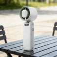 thumbnail image 4 of KTTECTOA Foldable Handheld Fan with Digital Battery Display USB Rechargeable Mini Fan with Lanyard Portable Fan for Travel Commute Outdoor Use Clearance Home Decor Canada Days Home Essentials, 4 of 8