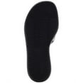 thumbnail image 4 of AQUA COLLEGE Womens Black Snake Water Resistant Quilted Simona Round Toe Platform Slip On Slide Sandals Shoes 6 M, 4 of 4