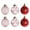 C#Red, variant on Axiiglly 6Pcs Christmas Balls Ornaments, 2.36" Glitter Transparent Christmas Balls Set with Stuffed, Shatterproof Xmas Hanging Balls for Christmas Trees Decorations, Holiday Party Decor, Red