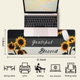 thumbnail image 4 of Sunflower Mouse Pad XL, Extended Large Gaming Mouse Pad, Lavender Sunflower Mousepad, Floral Long Big Desk Mouse Mat, Sunflower Decor Stuff Accessories, 31.5 X 11.8 Inch, 4 of 5