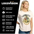 thumbnail image 4 of Harry Potter Hogwarts Crest Women's Graphic T-Shirt Rolled Sleeve Tee, 4 of 6