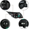 thumbnail image 5 of ALL-CARB Headlight Assembly w/DRL Replacement for Explorer 2016 2017 2018 Left Side Headlamps Assembly White Decorative Frame Halogen Replacement for FB5Z13008N, 5 of 7
