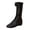 1-Black112, variant on Girls Mid-Calf Jazz Dance Boots Solid Soft Sole Non Lace-Up Comfortable Boots
