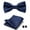 12634-JP176, variant on Synzerm Mens Solid Color Double Fold Pre-tied Bow Tie and Pocket Square Cufflink Set -36 Colors