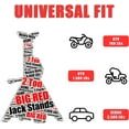 thumbnail image 5 of Big Red Steel Jack Stands: 2 Ton (4,000 lb) Capacity Car Jack Stand, Red, 1 Pair, W4202, 5 of 7