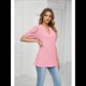 thumbnail image 4 of Camisas de Corta Abullonadas de Verano Rosa M, 4 of 8