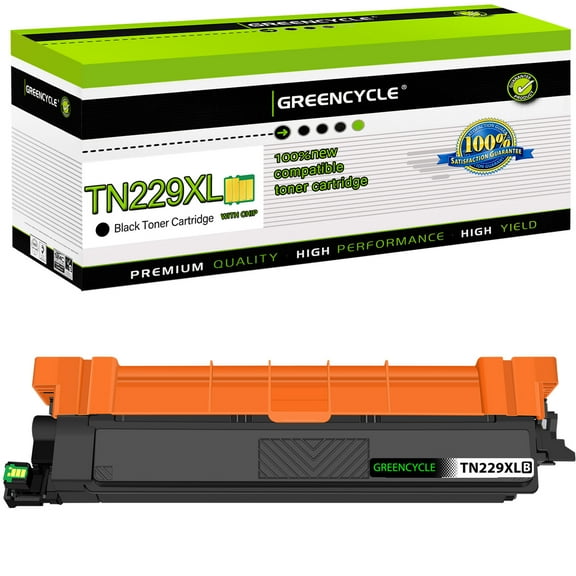 Greencycle TN229XL TN229K Black Toner Cartridge Compatible for Brother TN229-XL TN229 TN229BK use for MFC-L3780CDW MFC-L3720CDW HL-L3220CDW HL-L3280CDW HL- L3300CDW Printer (1 Pack,High yield)