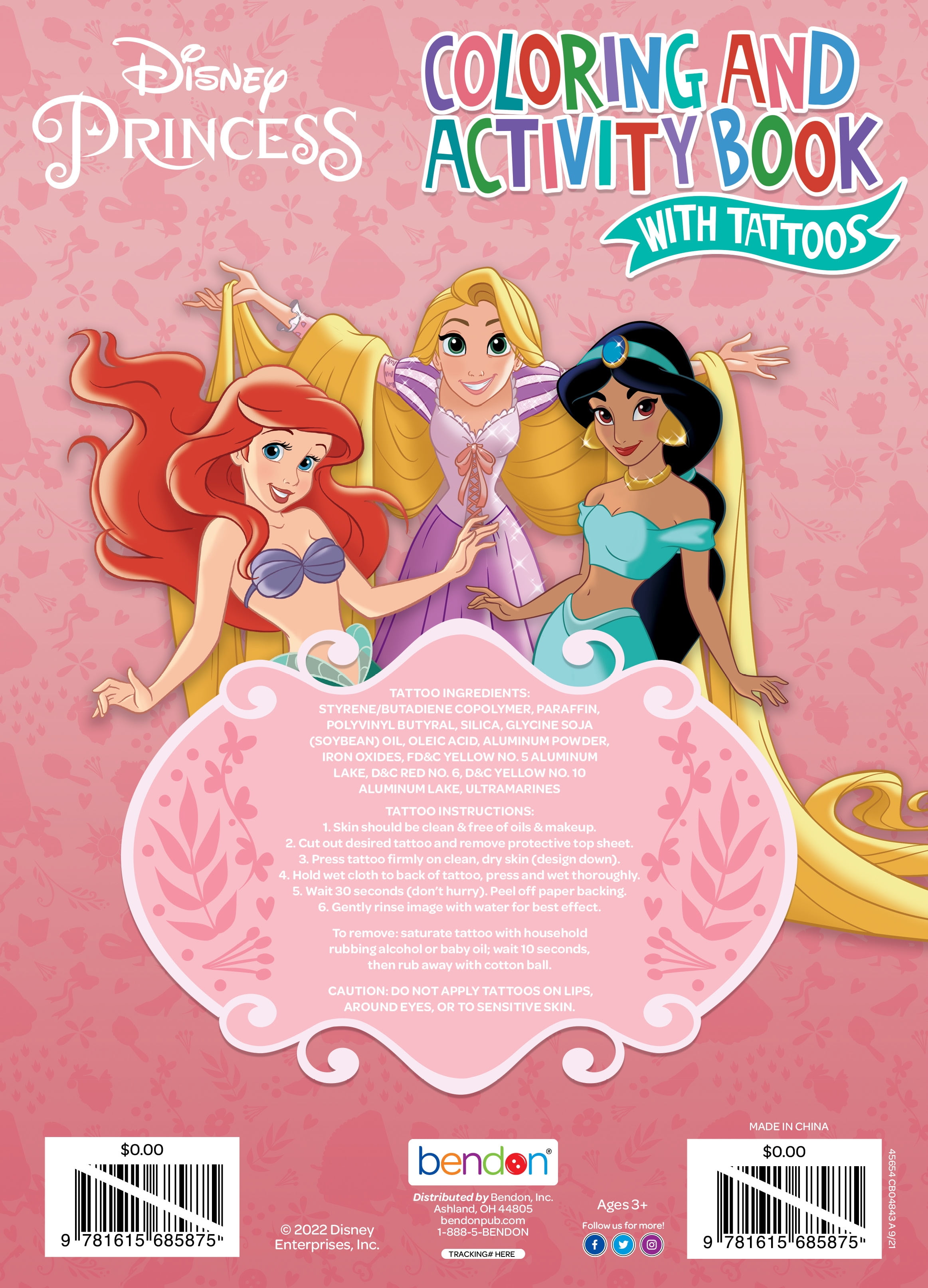 Disney Princess jumbo coloring book, Five Below