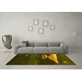 thumbnail image 3 of Ahgly Company Indoor Rectangle Abstract Yellow Contemporary Area Rugs, 2' x 5', 3 of 4