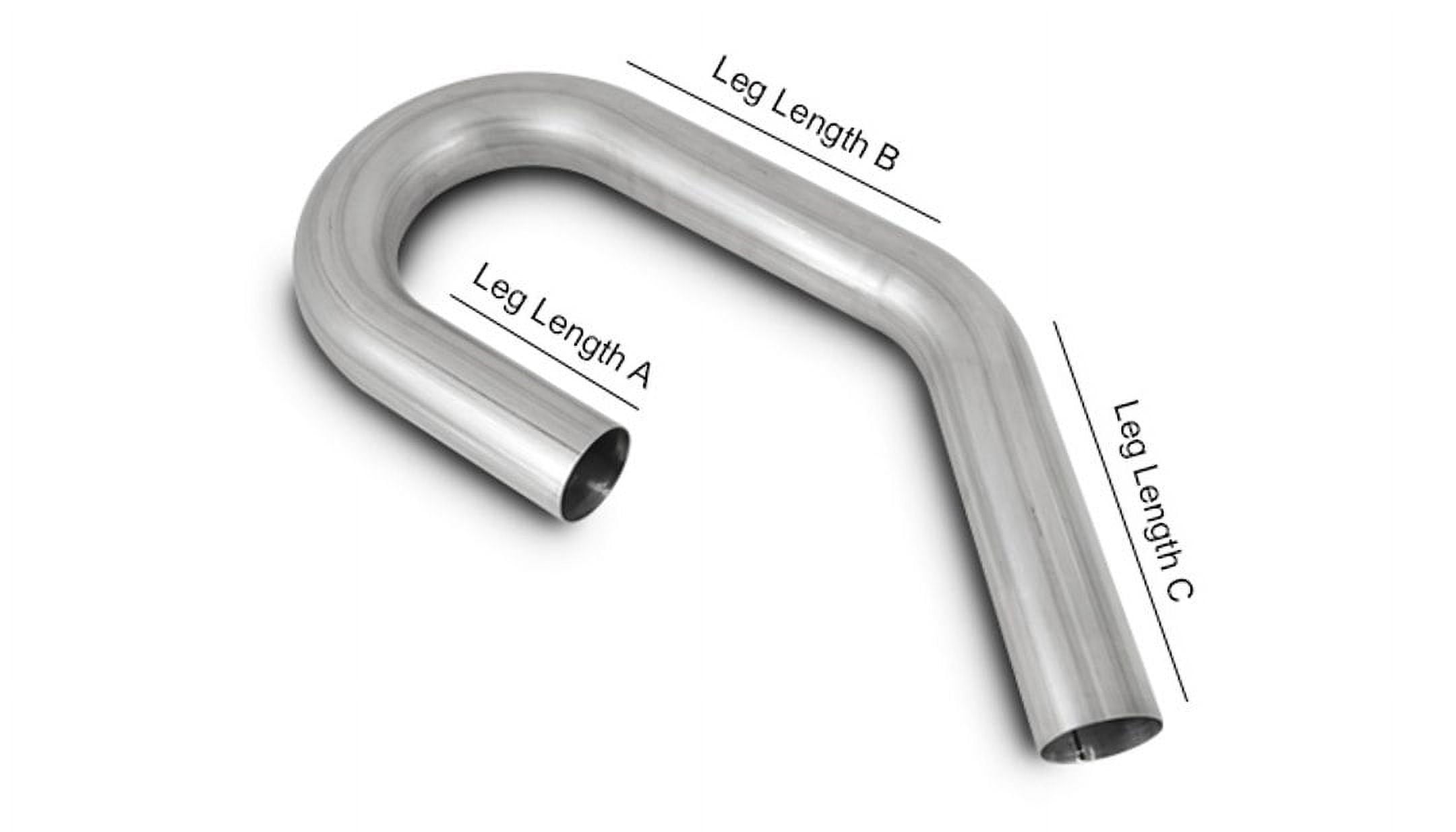 Vibrant Performance 2609 VIB2609 2.5IN O.D. T304 STAINLESS STEEL U-J MANDREL BENT TUBING
