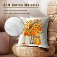 thumbnail image 3 of Orange Floral Autumn Throw Pillows Cover Watercolor Fall Sunflowers Vase Decor 20x20 Inch Seasonal Farmhouse Pillowcase for Living Room Sofa Outdoor Bedroom,Set of 2, 3 of 6