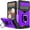 Purple, variant on for Google Pixel 6a Case with Sliding Camera Cover Heavy Duty Protective Pixel 6a Case with Card Holder Magnetic Kickstand Case for Pixel 6a(Black)