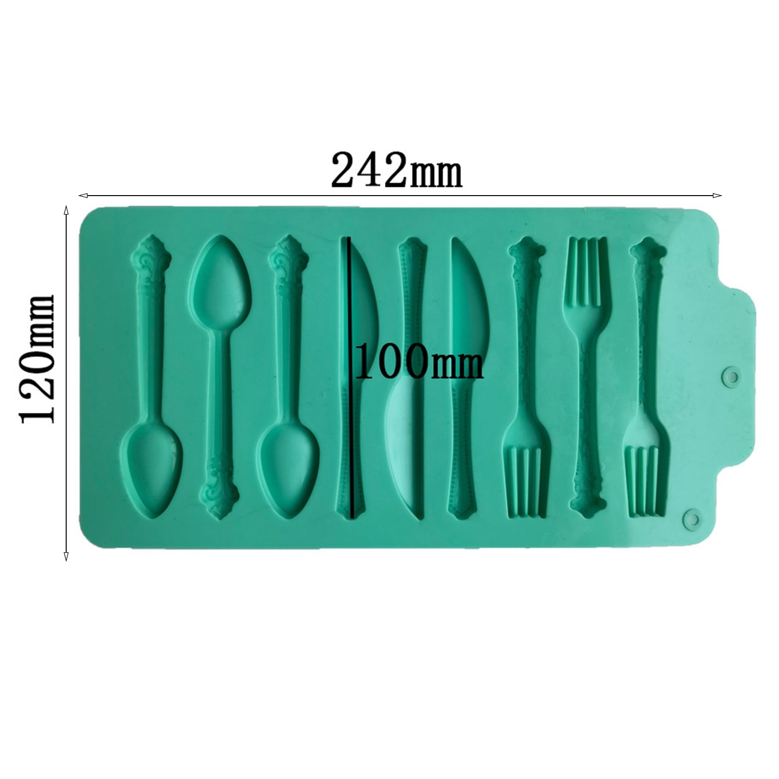 Yesbay 6-Cavity Crayon Mold Flexible Food-grade Pencil Fondant Stencil for Baking, Adult Unisex, Size: One size, Blue