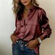 thumbnail image 2 of TaTaai Casual Denim Blouse for Women, Long Sleeve Cardigan Jacket with Pockets, Soft Loose Fit Top, Ideal for Fall Season, Thanksgiving and Everyday Activities Gift, 2 of 9