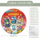 thumbnail image 2 of Superthings-theme Fitted Round Tablecloths Elastic Edged Table Covers Waterproof Table Cloth for Kitchen Holiday Party Tables Decor 120cm, 2 of 6