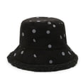 thumbnail image 4 of CoCopeanut Topi Bucket Wanita Hangat Topi Wanita Lembut Musim Dingin Topi Wanita Lembut Tebal Bulu Buatan Topi Nelayan Wol Bulu Topi Panama untuk Wanita, 4 of 6
