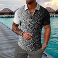 thumbnail image 4 of Birdeem T-Shirt à Manches Courtes Col en V Imprimé Décontracté pour Hommes, 4 of 12