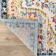 thumbnail image 4 of World Rug Gallery Distressed Vintage Bohemian Blue 7'10" x 10' Indoor Area Rug, 4 of 7