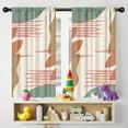 thumbnail image 5 of Blackout Kids Curtains,Brown Boho Geometric Pattern Childrens Insulated Curtains Set Of 2,Bedroom Essentials,Toddler Room Decor 42x54in(106x137cm), 5 of 5