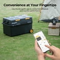 thumbnail image 6 of BougeRV Car Refrigerator 43QT Dual Zone, 12 Volt Portable Freezer Fridge with Wheels, APP Control Compressor Refrigerator 12V/24V DC for RV Truck Vehicle Boat Outdoor Travel Camping Trip Use, 6 of 11