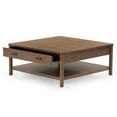 thumbnail image 3 of Safavieh Jaylessa Solid Wood 1 Drawer Coffee Table in Medium Oak, 3 of 14
